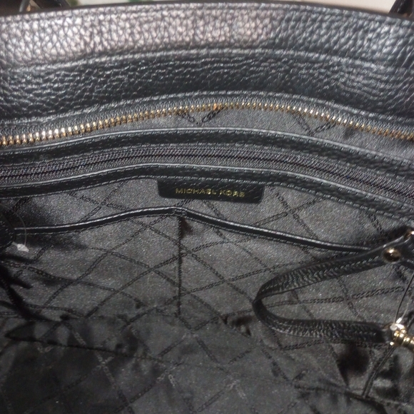 Black Leather Tote Bag